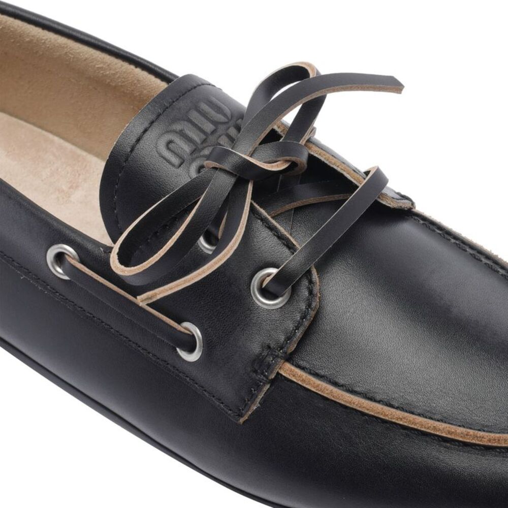 Miu Miu Women Miu Miu Boat Loafers - Picture 4 of 4